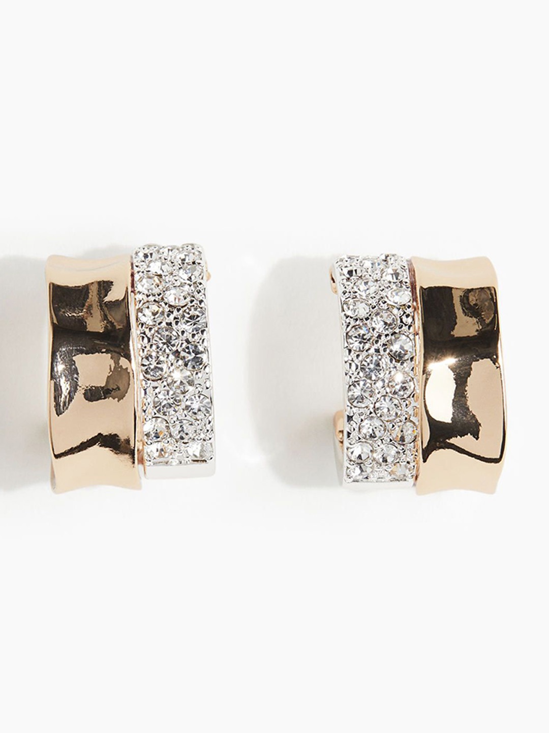 

H&M Two-Toned Hoop Earrings, Gold