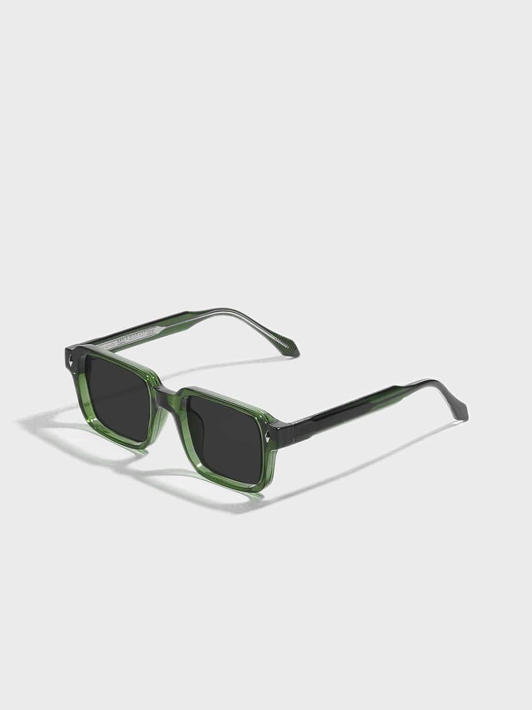 

SAM & MARSHALL Unisex Rectangle Sunglasses with UV Protected Lens, Black