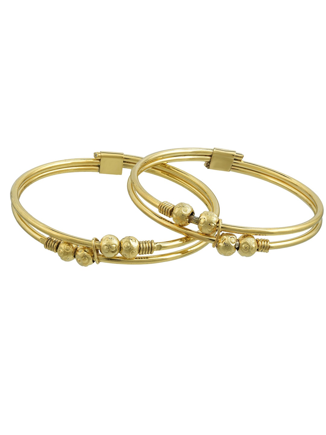

MEMOIR Unisex Kids 2 Brass Antique Gold-Plated Charm Bracelet