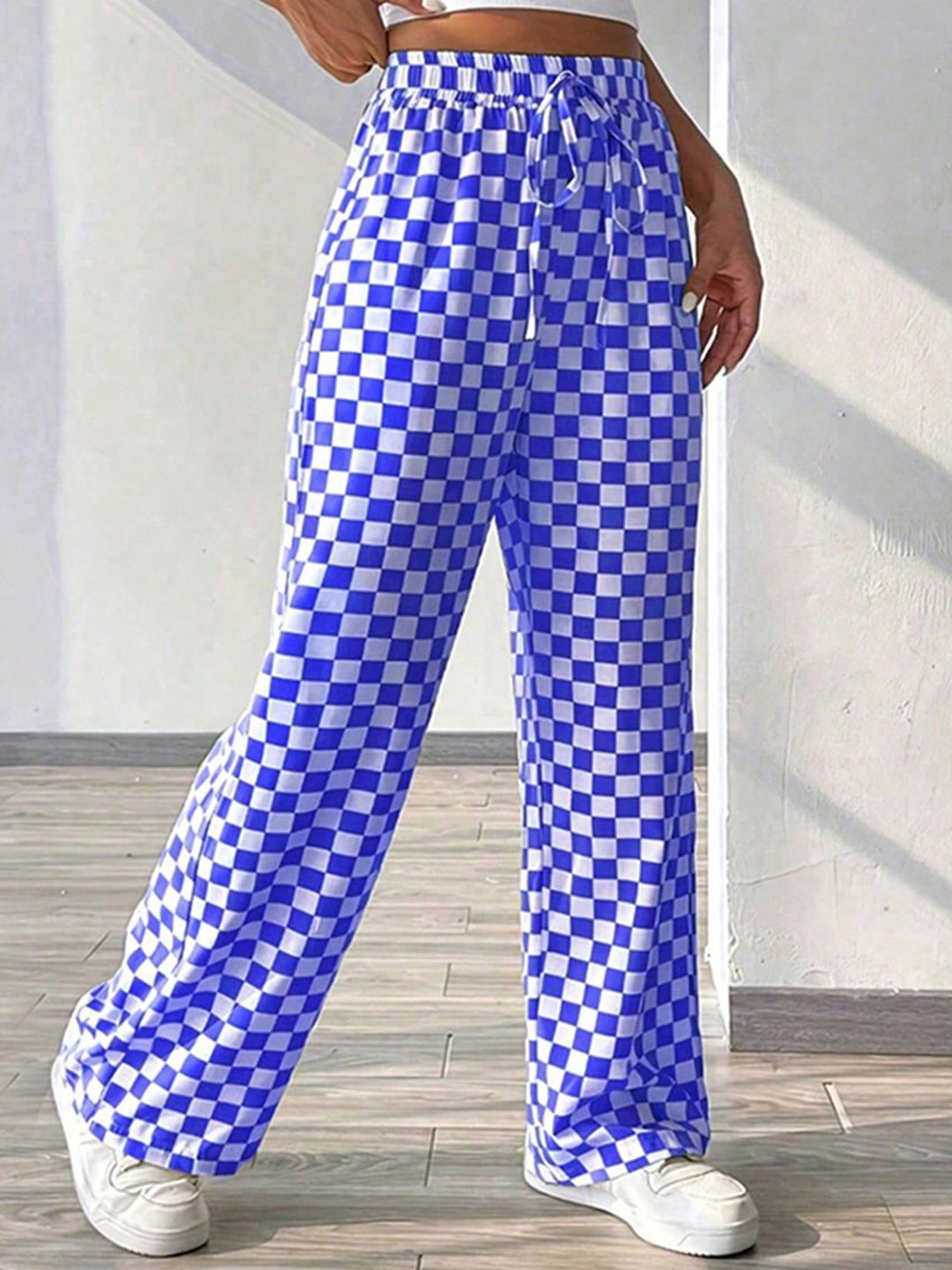 

StyleCast Women Straight Fit Trousers, Blue