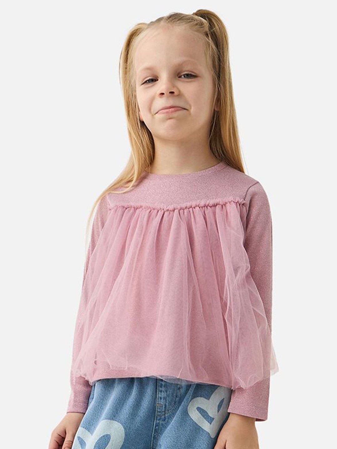 

Juniors by Babyshop Girls Round Neck Top, Pink