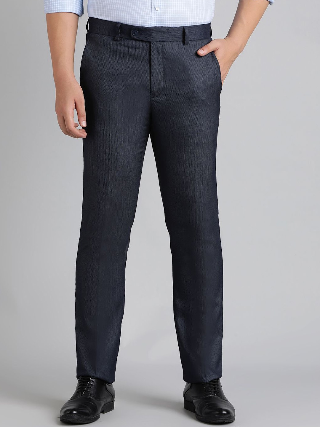 

Greenfibre Men Slim Fit Trousers, Blue