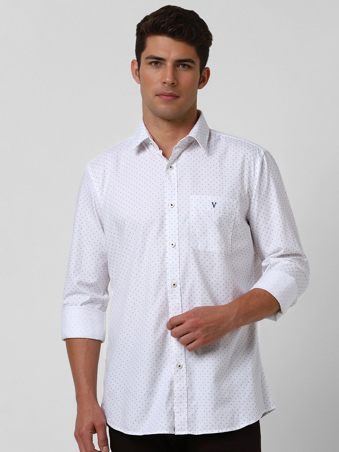 

Van Heusen Sport Men Slim Fit Floral Opaque Printed Casual Shirt, White
