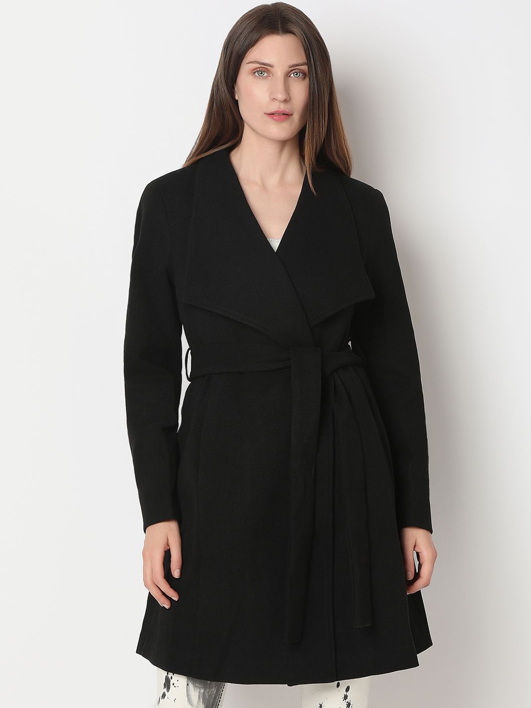

Vero Moda Women Single-Breasted Overcoat, Black