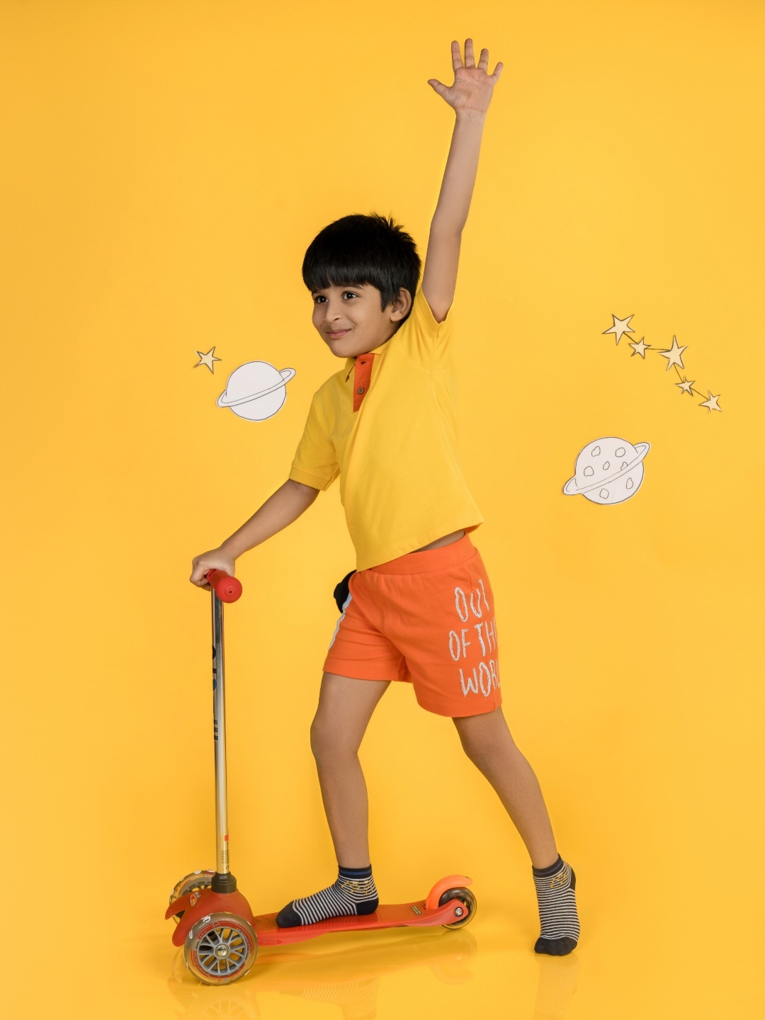 

Totle Boys Polo Collar T-shirt, Yellow