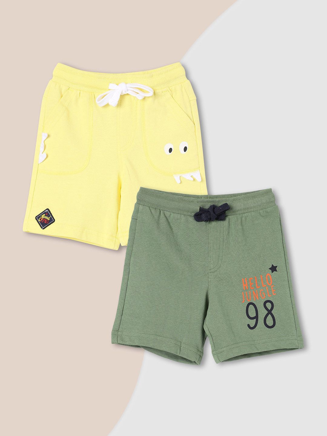 

max Boys Pack of 2 Assorted Shorts, Multi