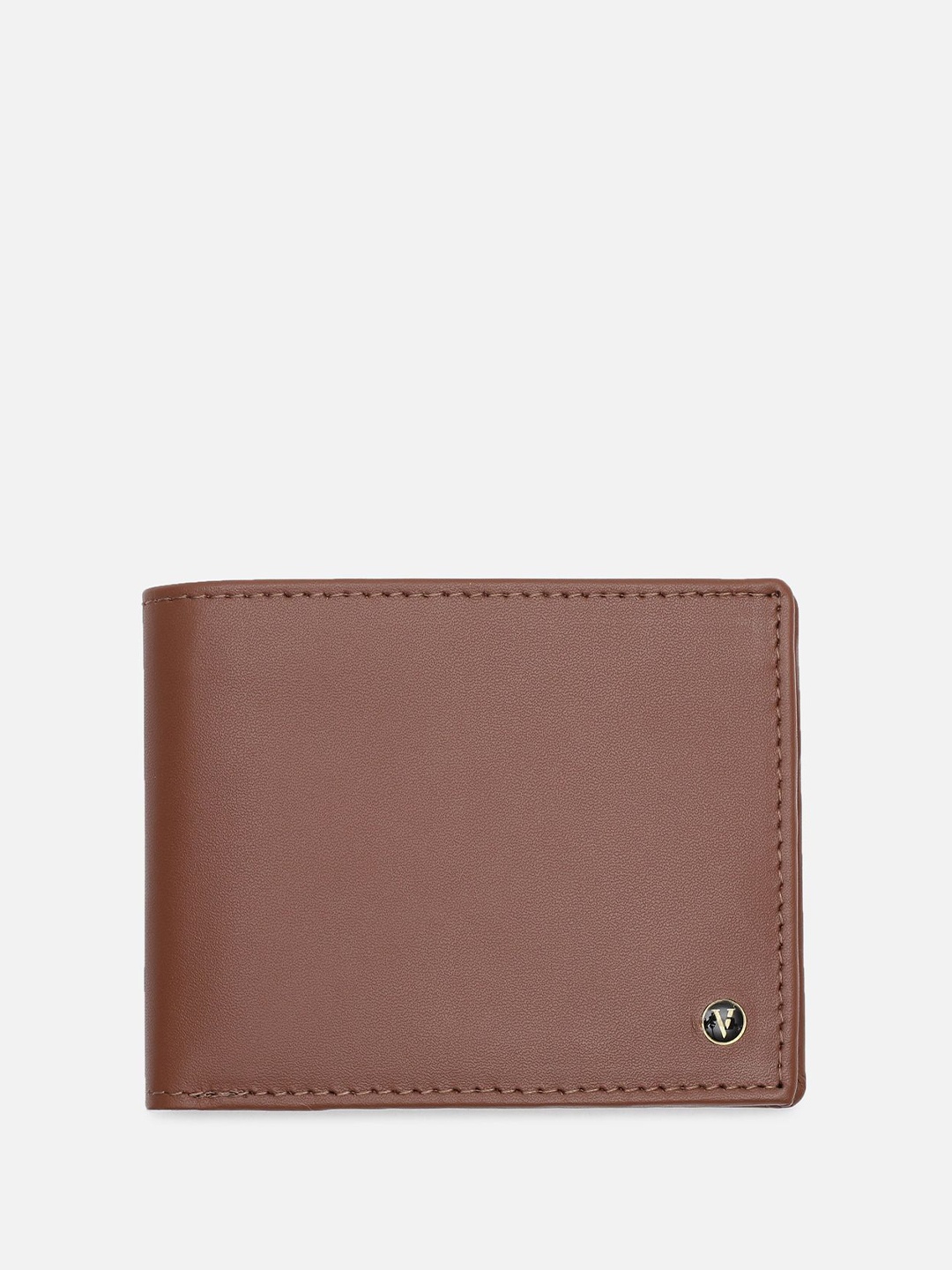 

Van Heusen Men Textured Leather Two Fold Wallet, Brown