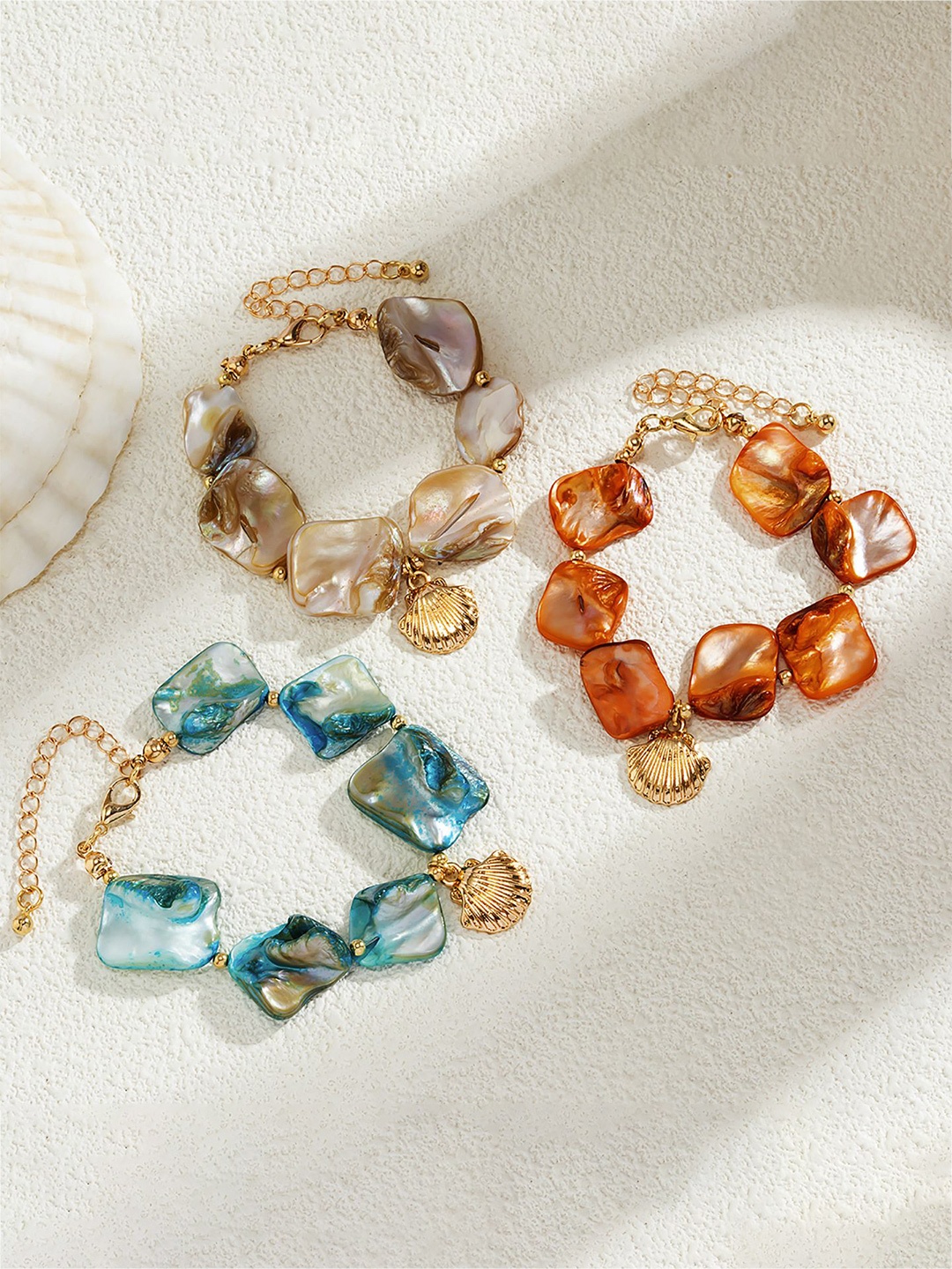 

StyleCast x Revolte Women Handcrafted Gold-Plated Charm Bracelet