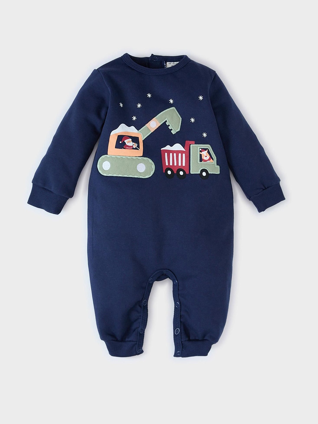 

DeFacto Infants Boys Printed Rompers, Navy blue