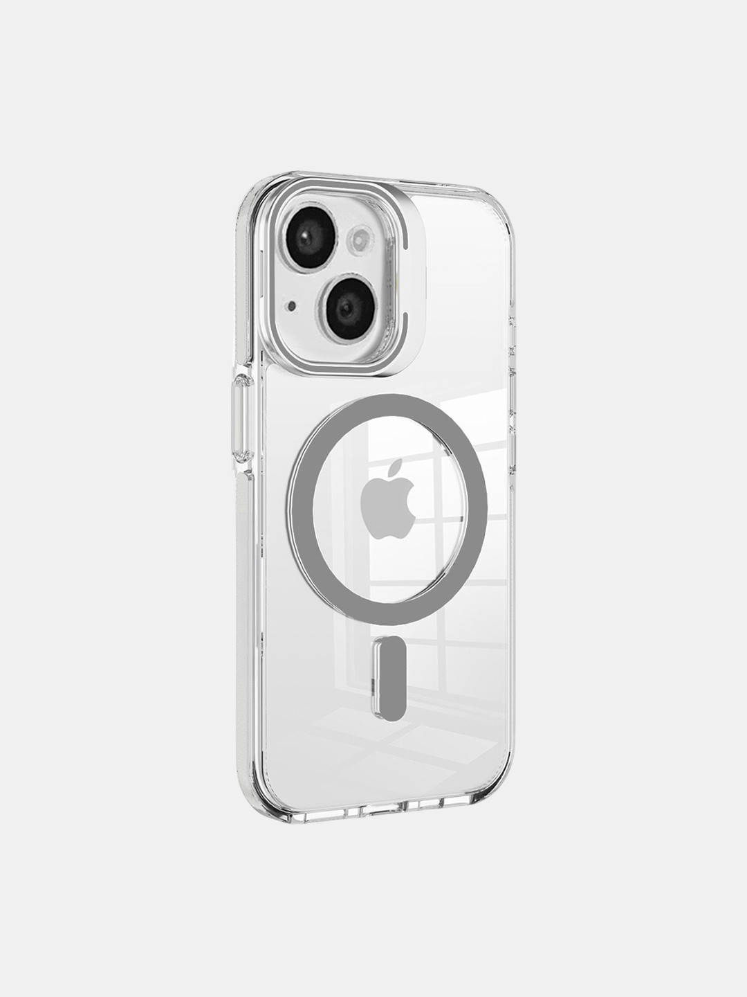 

macmerise Solid Printed iPhone 15 Plus Bumper Case Mobile Accessories, Grey