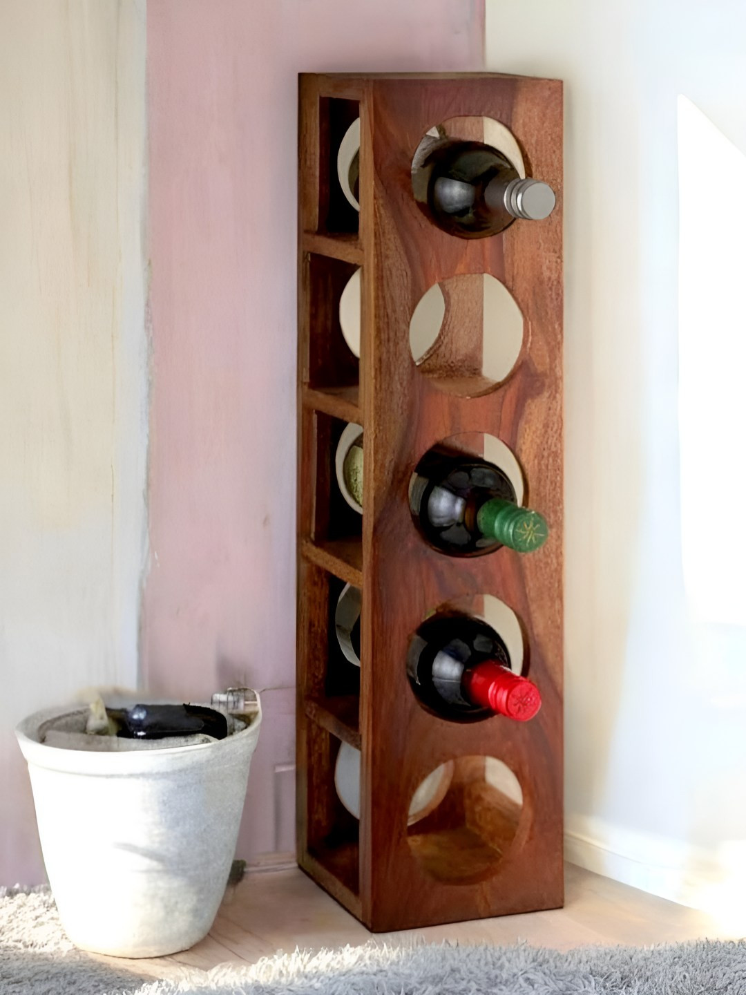 

Ikiriya Unisex Wine Racks, Beige