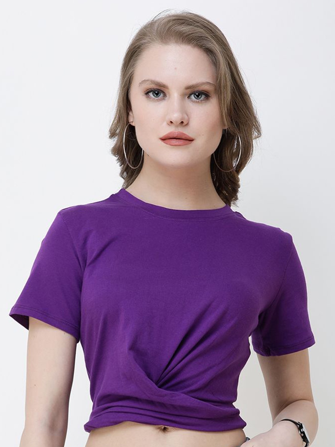 

BAESD Crop Top, Purple