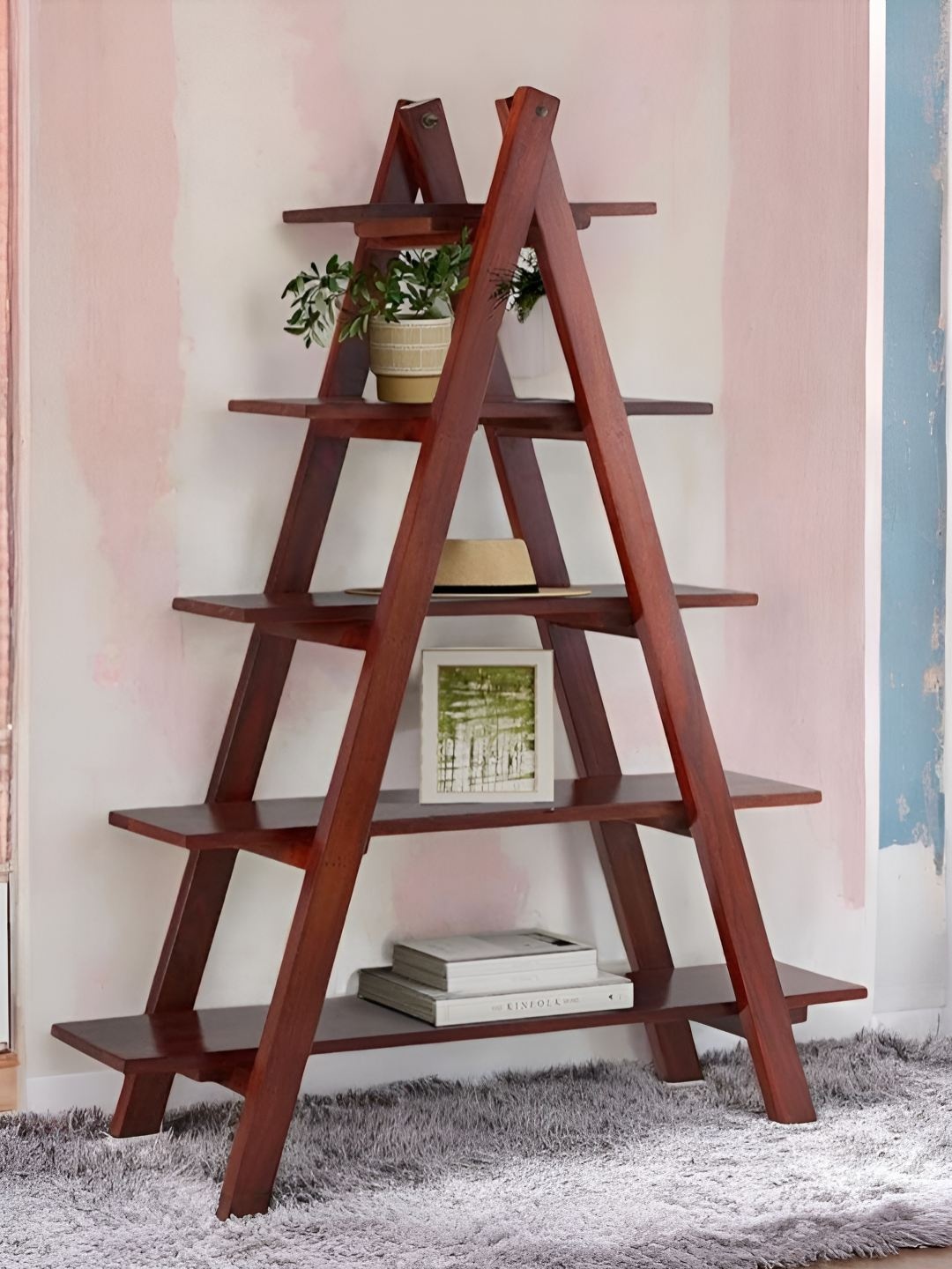

Ikiriya Red 5 Shelves Books Storage Organizer