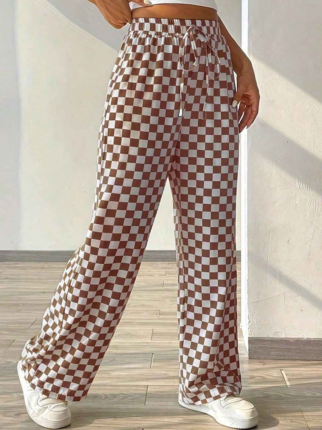 

StyleCast Women Straight Fit Trousers, Brown