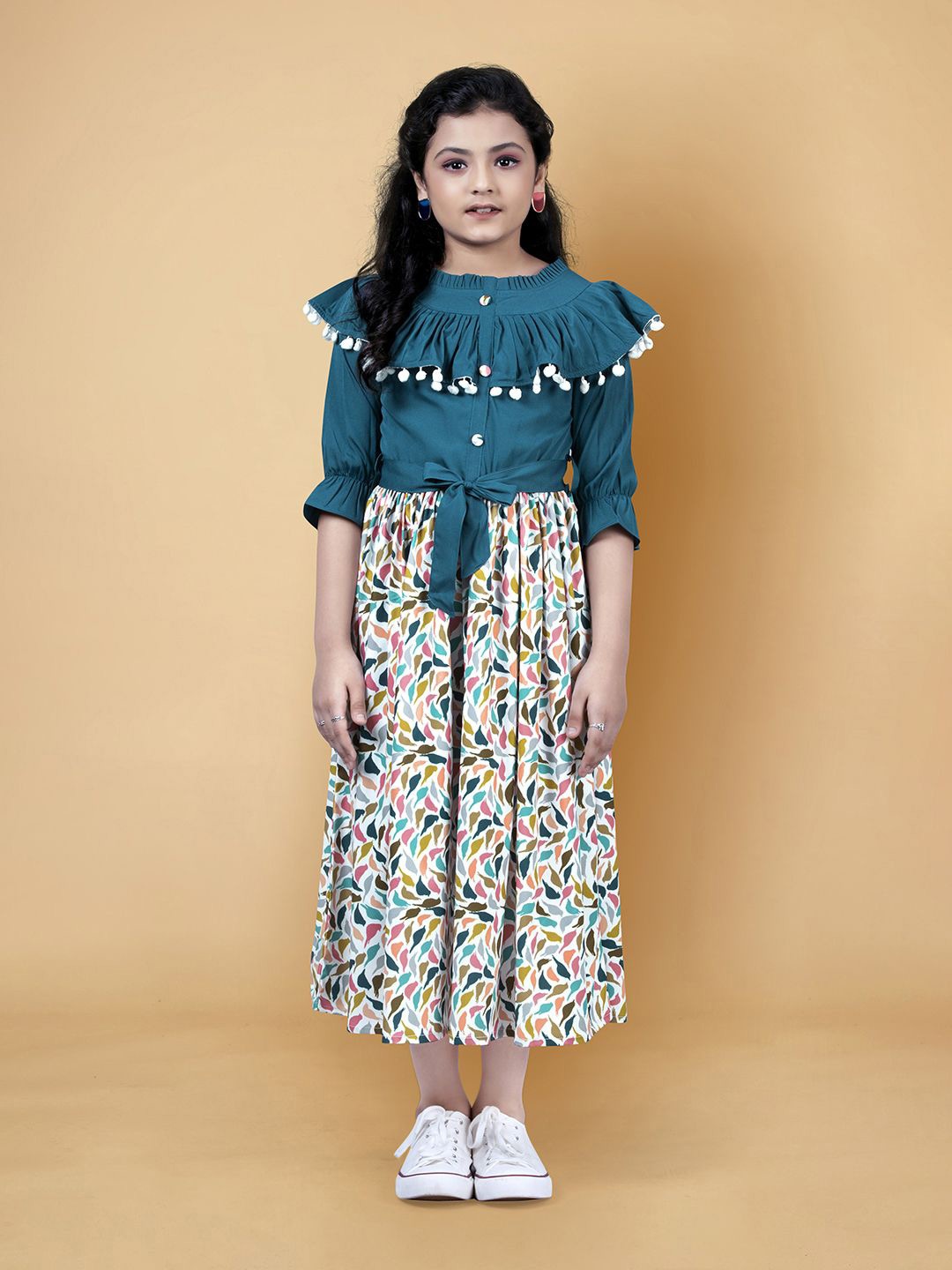 

FASHION DREAM Girls A-Line Dress, Teal