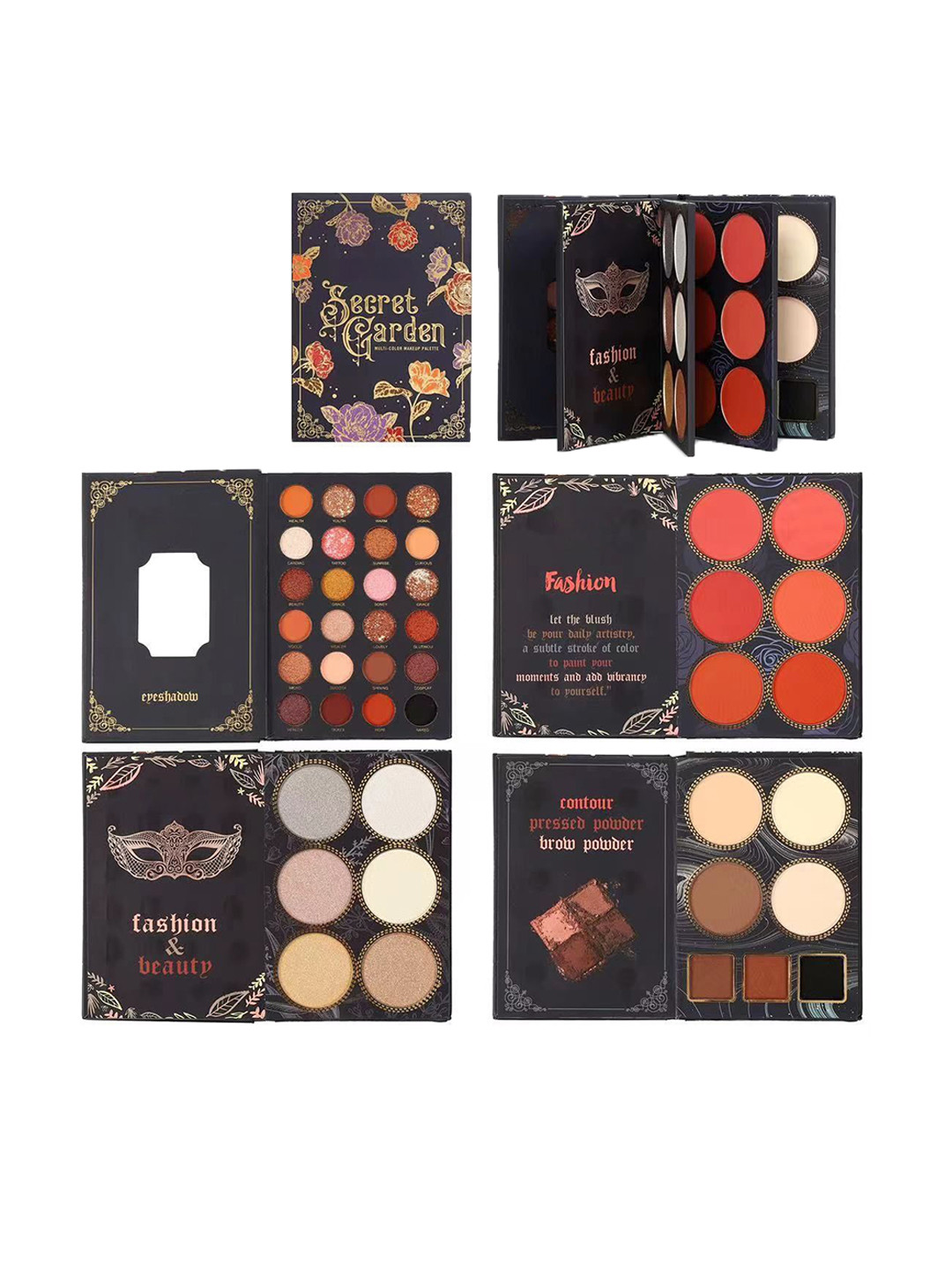 

RANORE Secret Garden Makeup Book Palette - 300 g, Multi