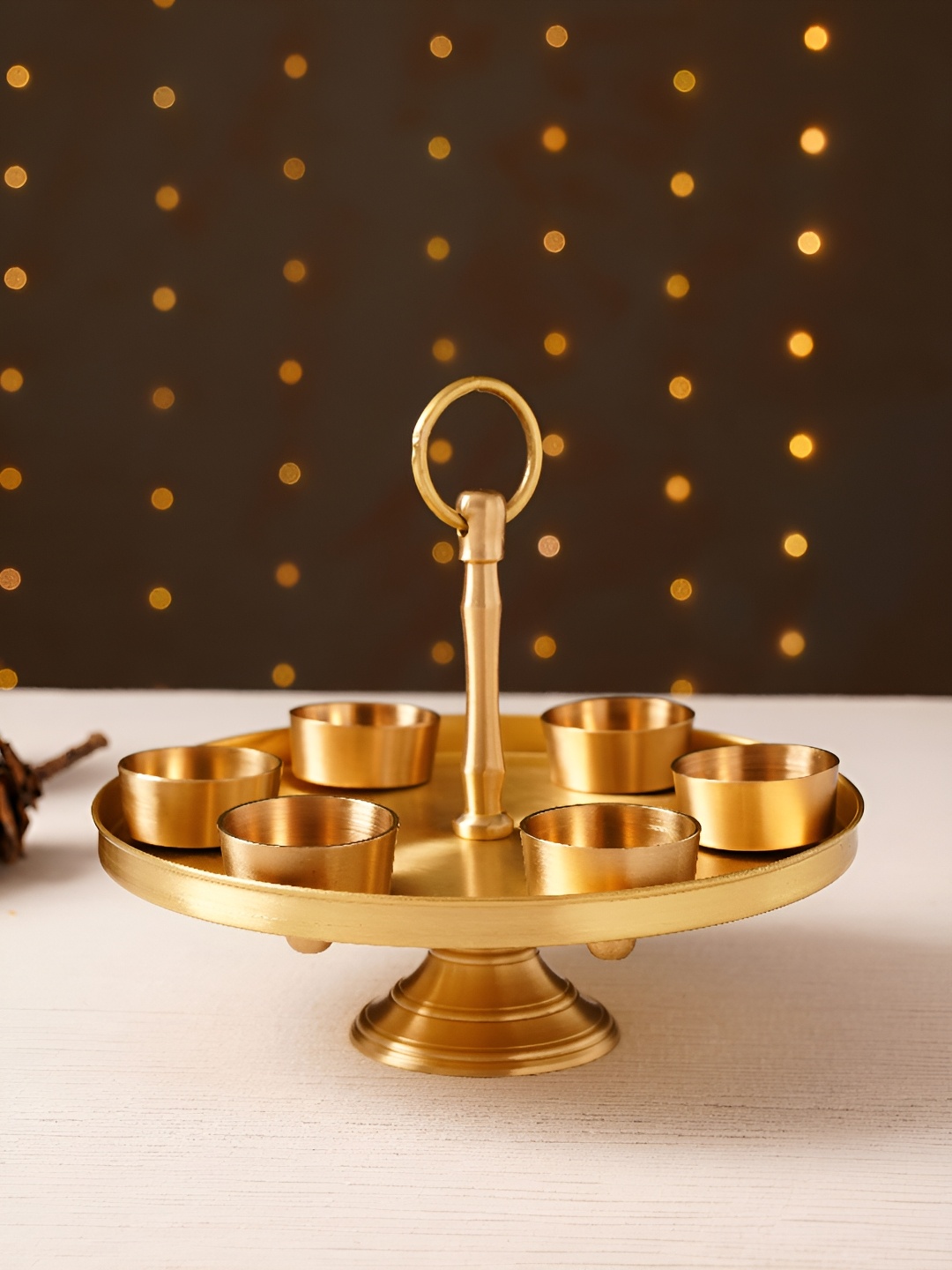 

JAYPORE Gold-Toned Candle Holder