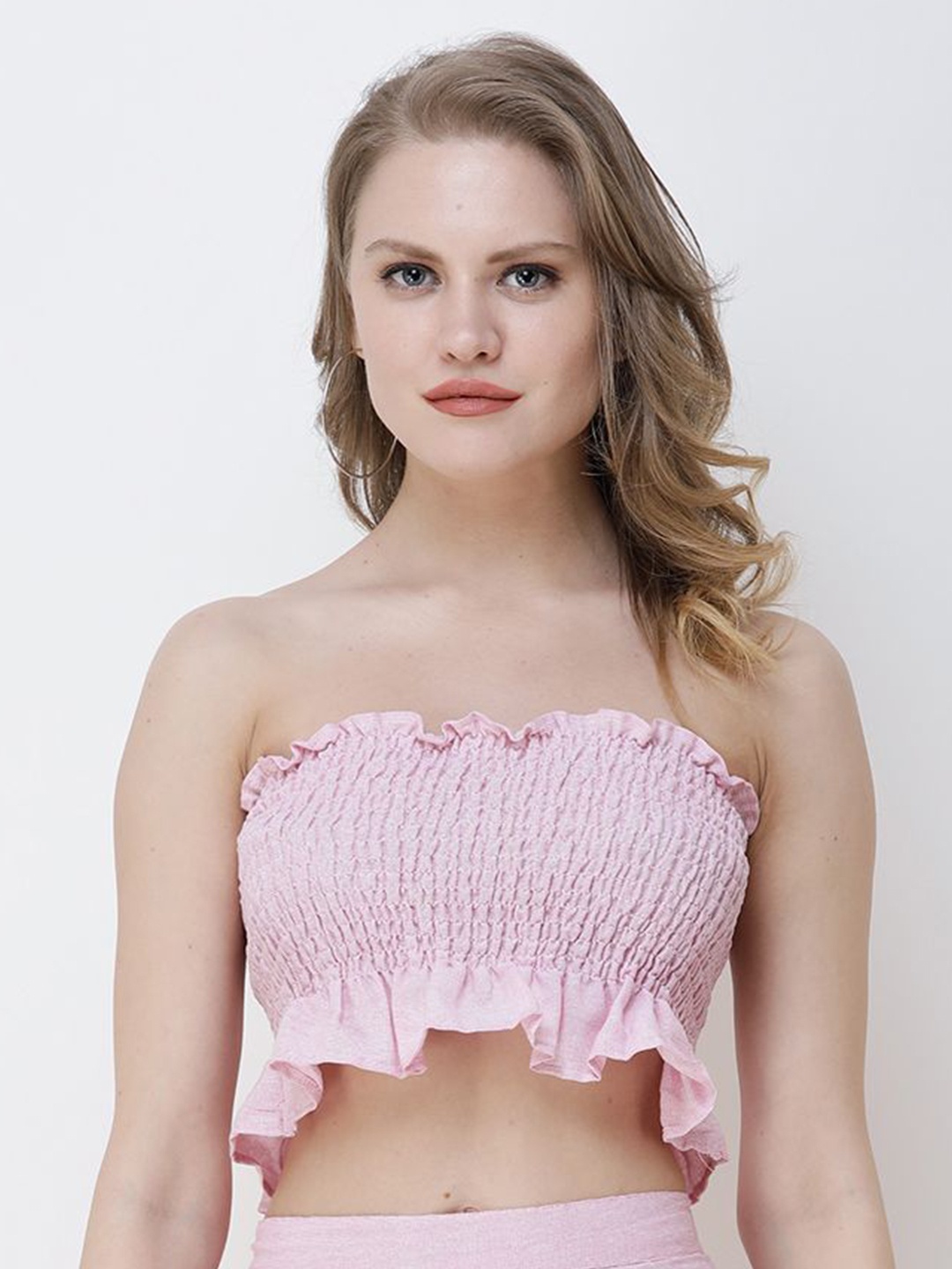 

BAESD Tube Crop Top, Pink
