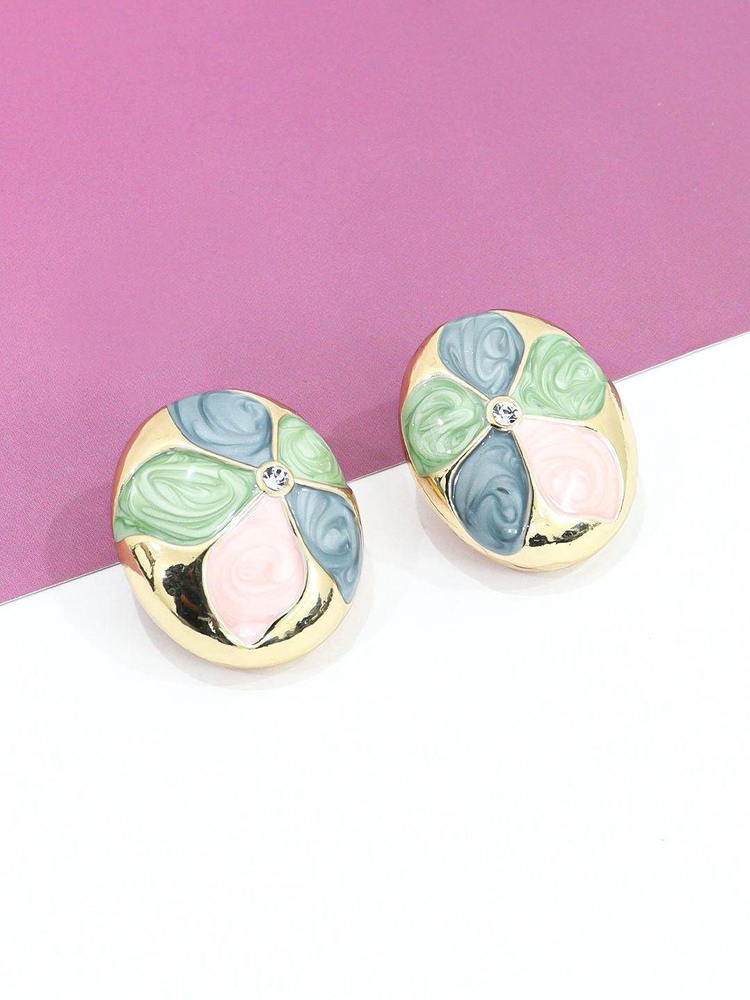 

Krelin Floral Studs Earrings, Multi