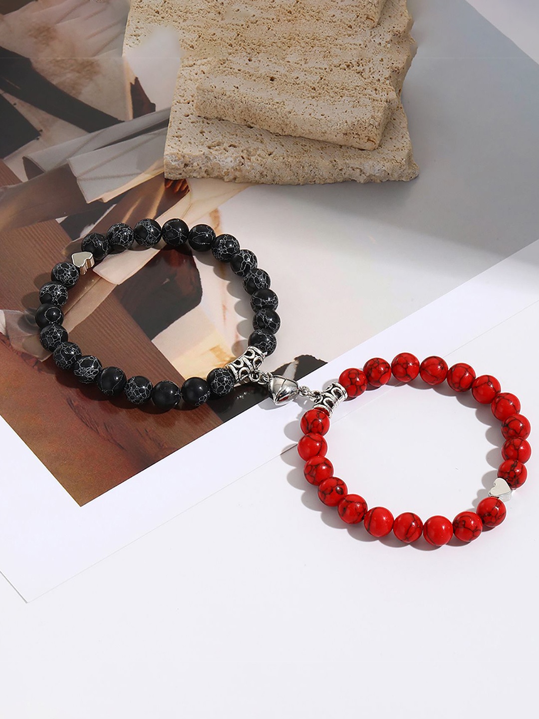 

StyleCast x Revolte Women Silver-Plated Bracelet, Red