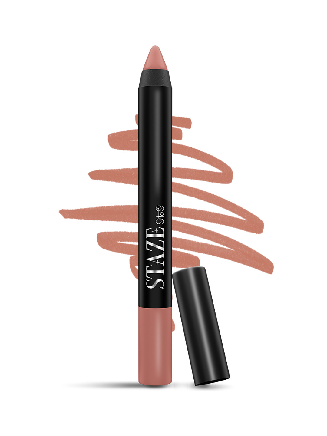 

STAZE Pout On Matte Finish Smudgeproof Lip Crayon with Jojoba Oil - Nude Beach 03
