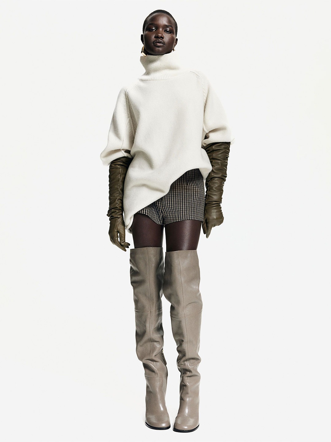 

H&M Turtleneck Wool Jumper, White