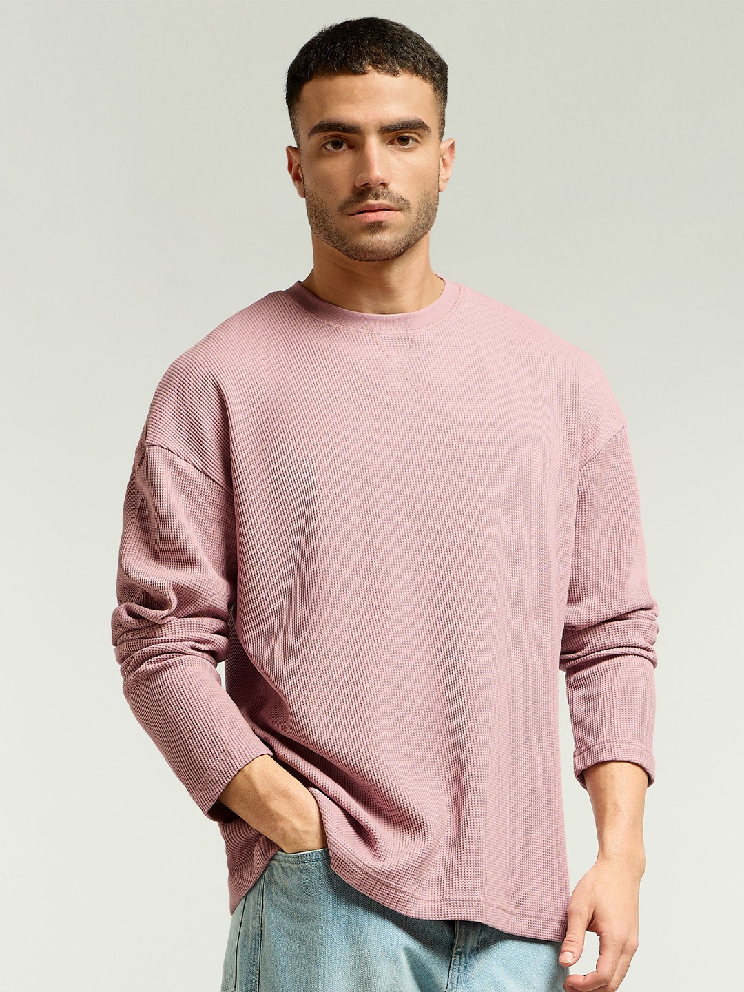 

Beyoung Men Pockets T-shirt, Pink