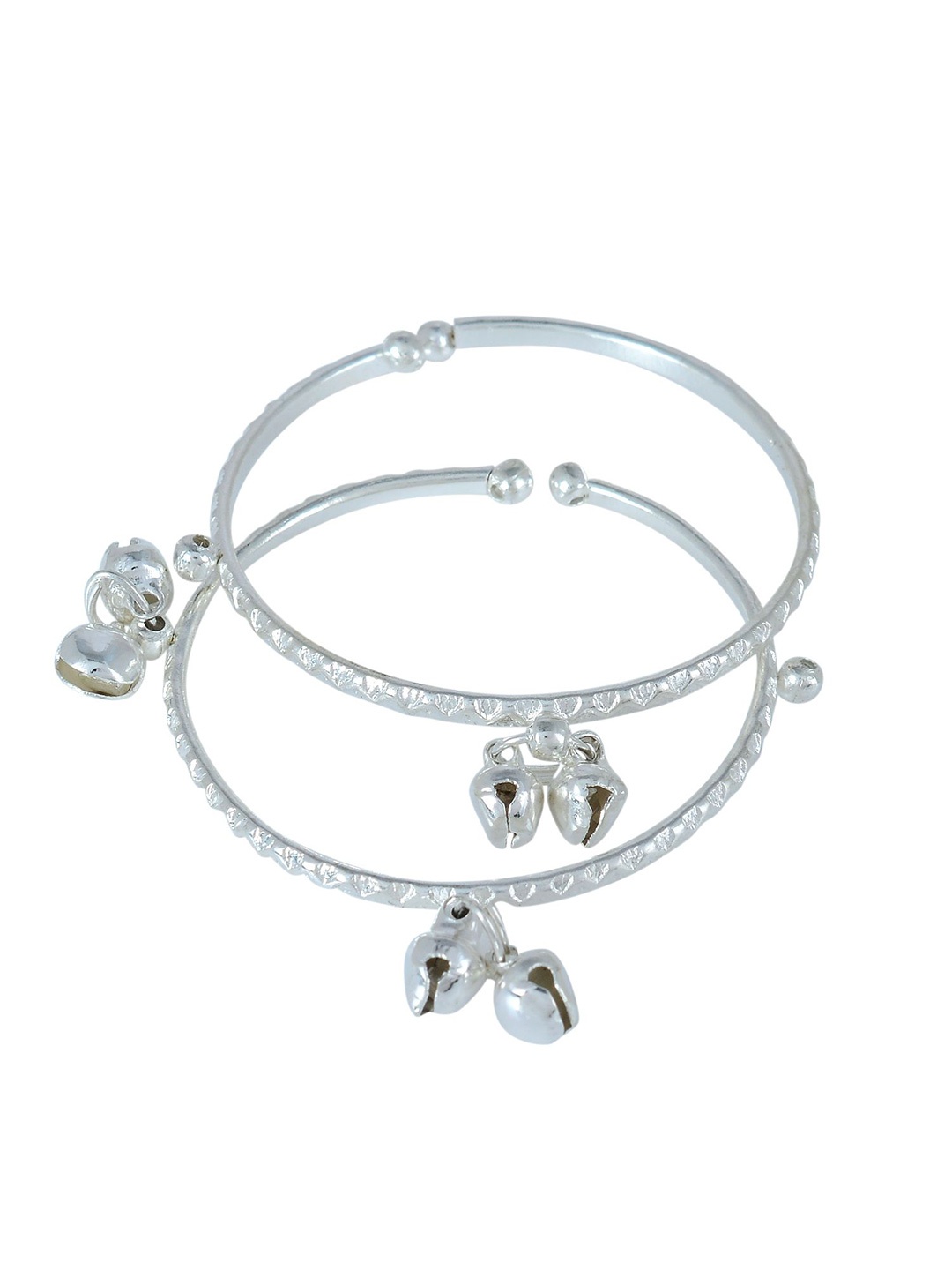 

MEMOIR Unisex Kids 2 Brass Antique Silver-Plated Charm Bracelet