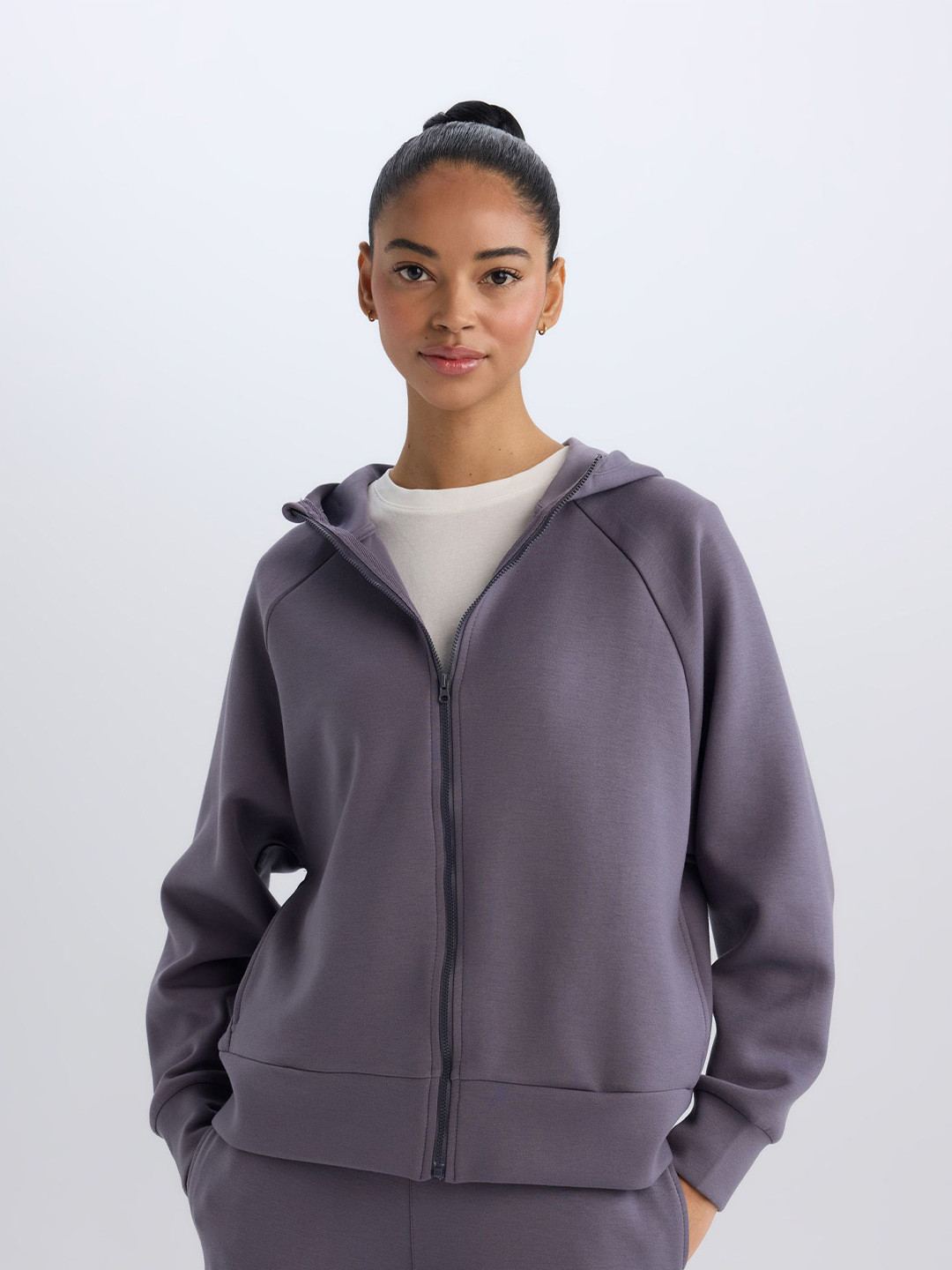 

DeFacto Long Sleeve Hooded Jacket, Grey