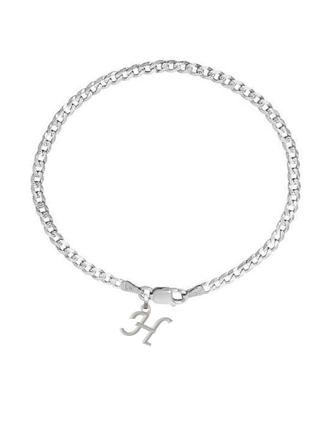 

AKSHAT SAPPHIRE Men Sterling Silver Wraparound Bracelet