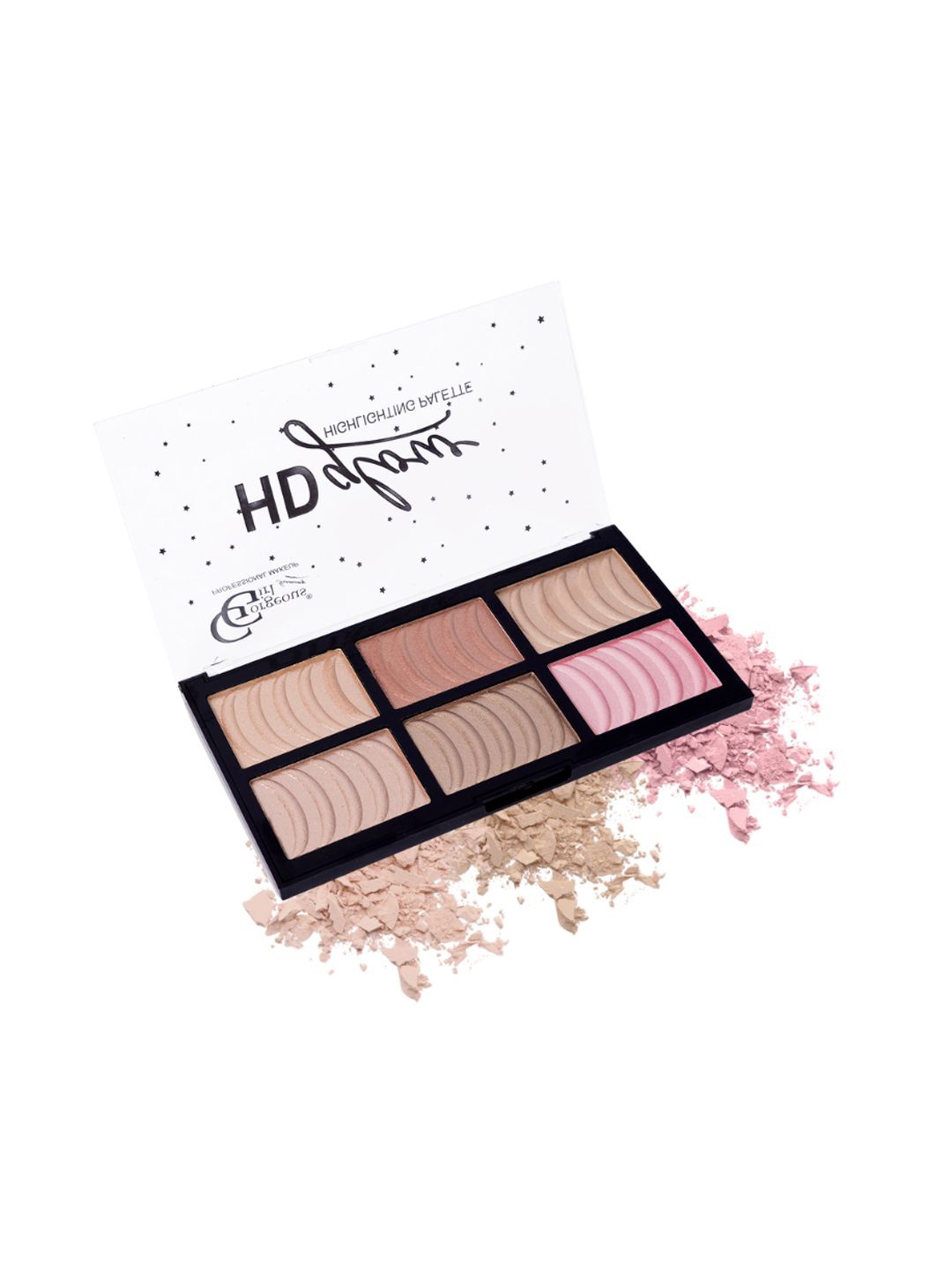 

Gorgeous Girl 6 Color HD Glow Highly Pigmented & Blendable Highlighter 30 g - Shade 02, Multi