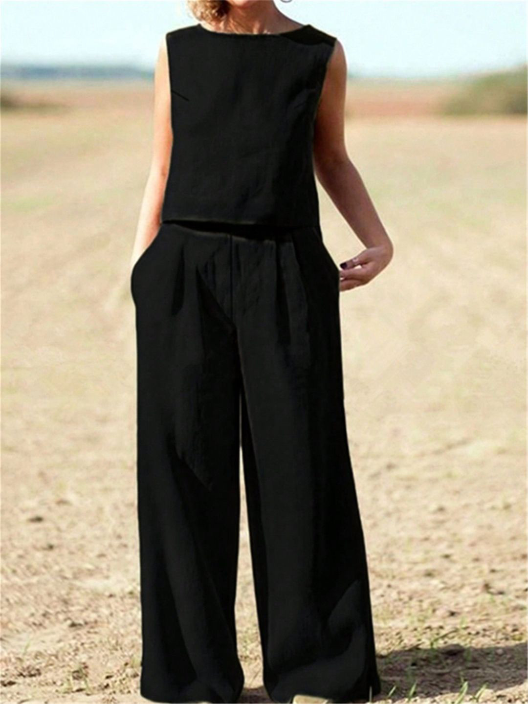 

StyleCast Top With Trousers Co-Ords, Black