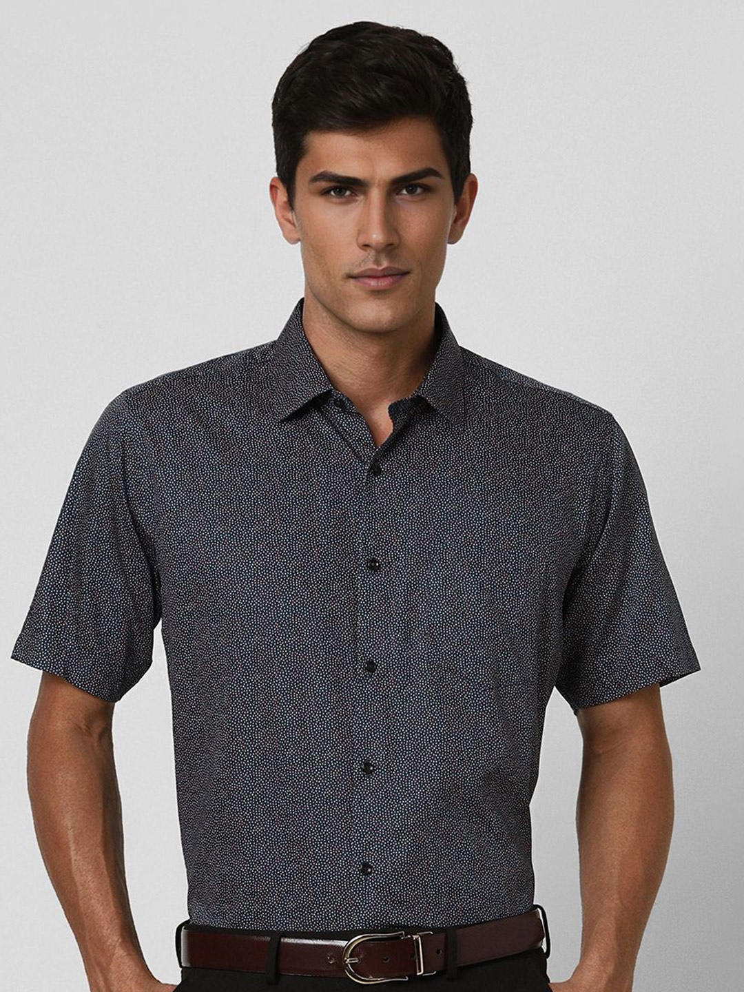 

Van Heusen Men Opaque Printed Formal Shirt, Multi