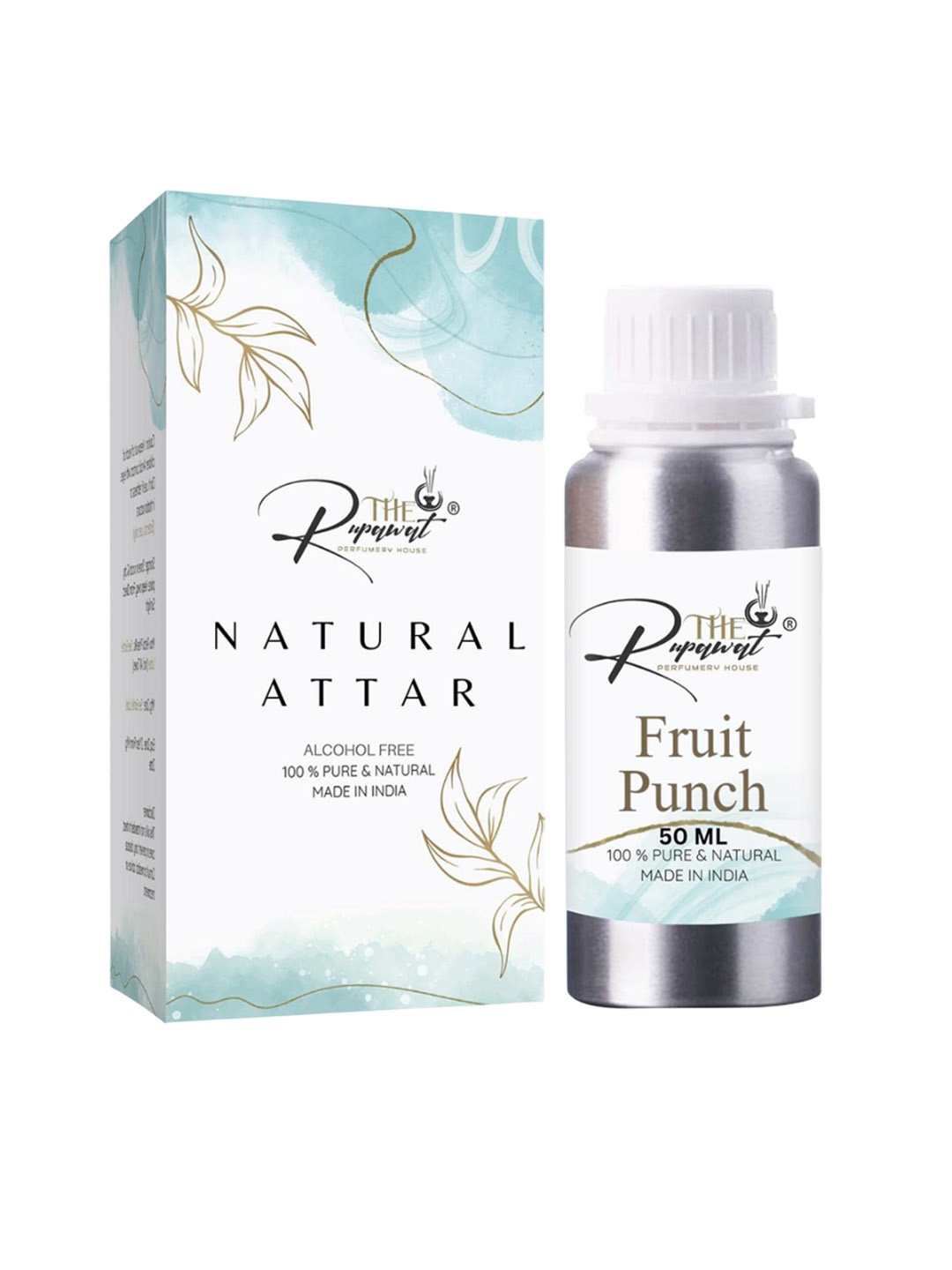 

THE RUPAWAT Perfumery House Fruit Punch 100% Natural Alcohol-Free Attar - 50 ml, Transparent