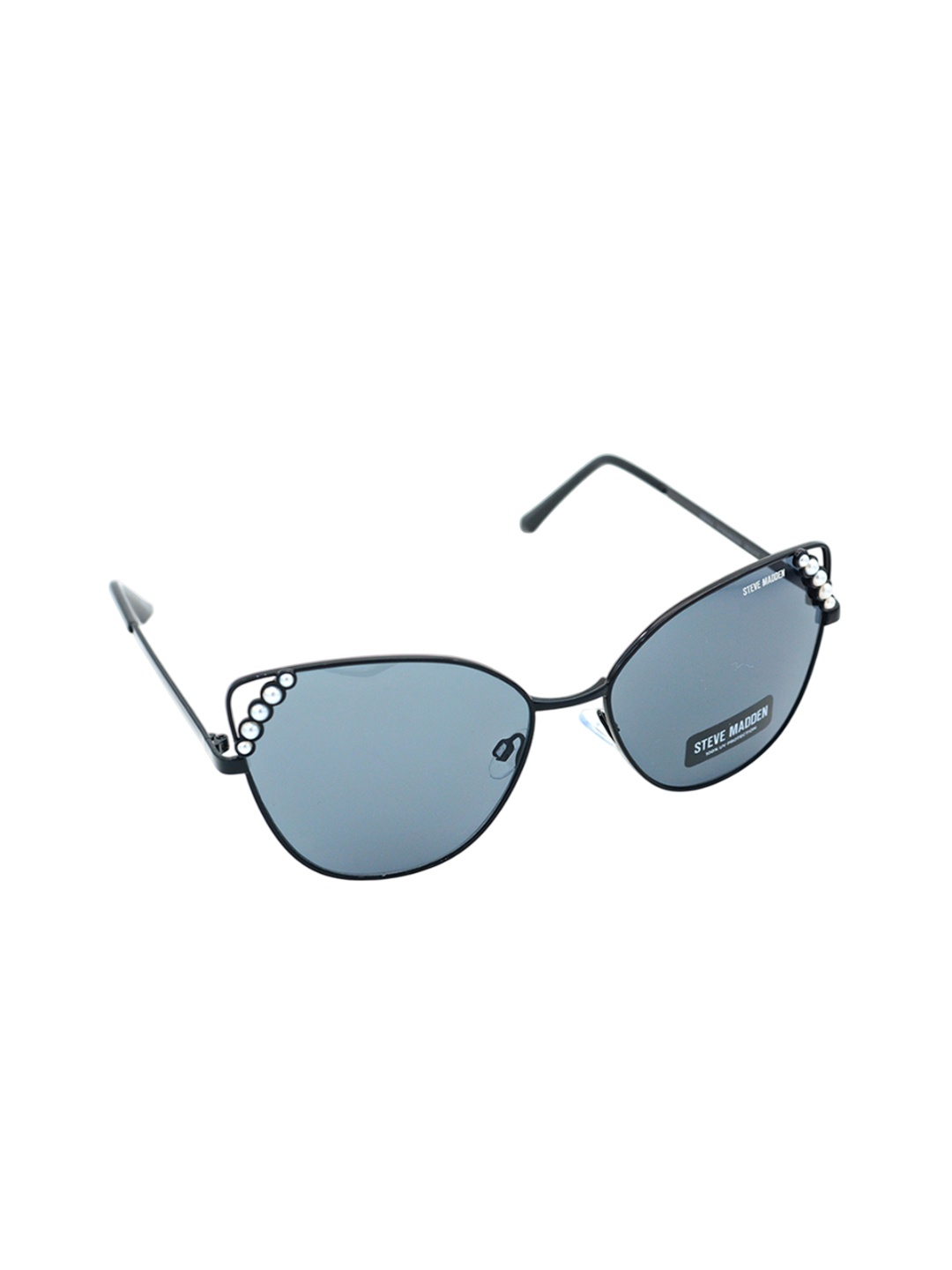 

Steve Madden Women Cateye Sunglasses with UV Protected Lens-X17054, Blue