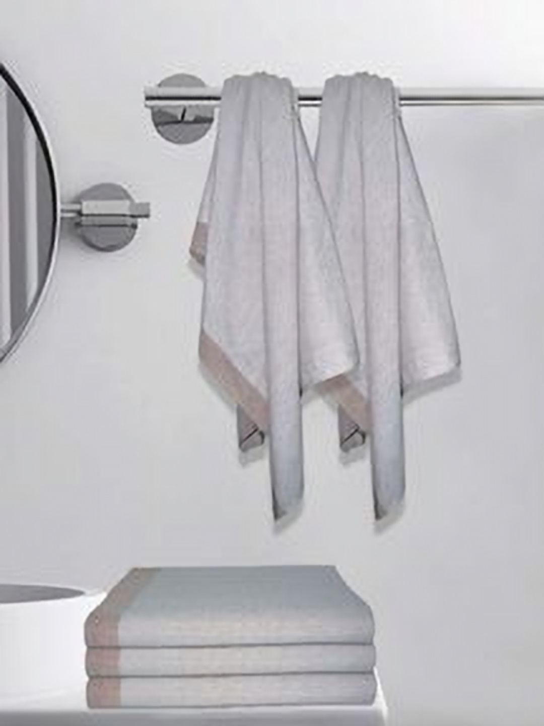 

Aura Grey & Brown 5 Cotton 210 GSM Bath Towel