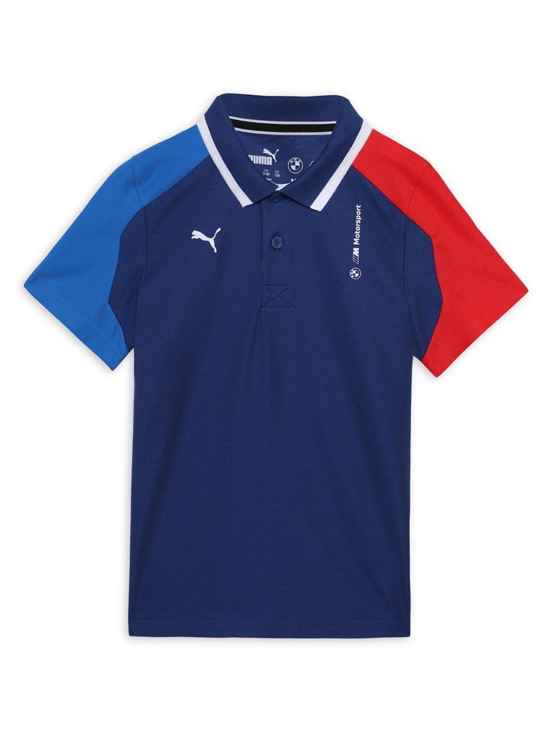 

PUMA Motorsport Kids Polo Collar Applique T-shirt, Blue
