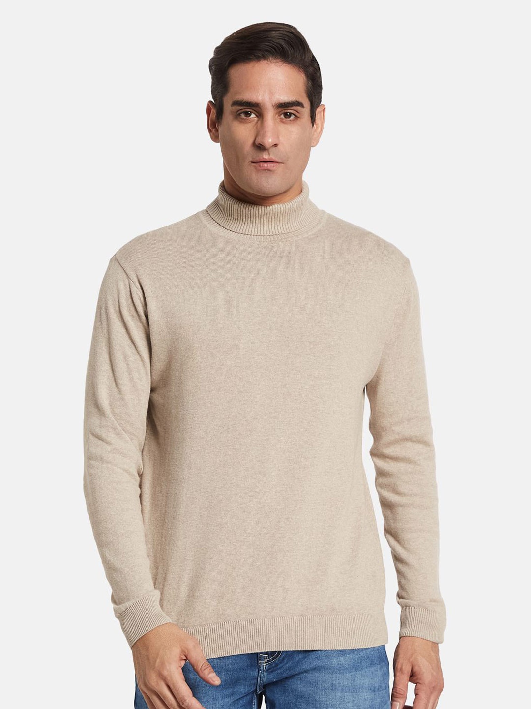 

METTLE Men Pullover, Khaki