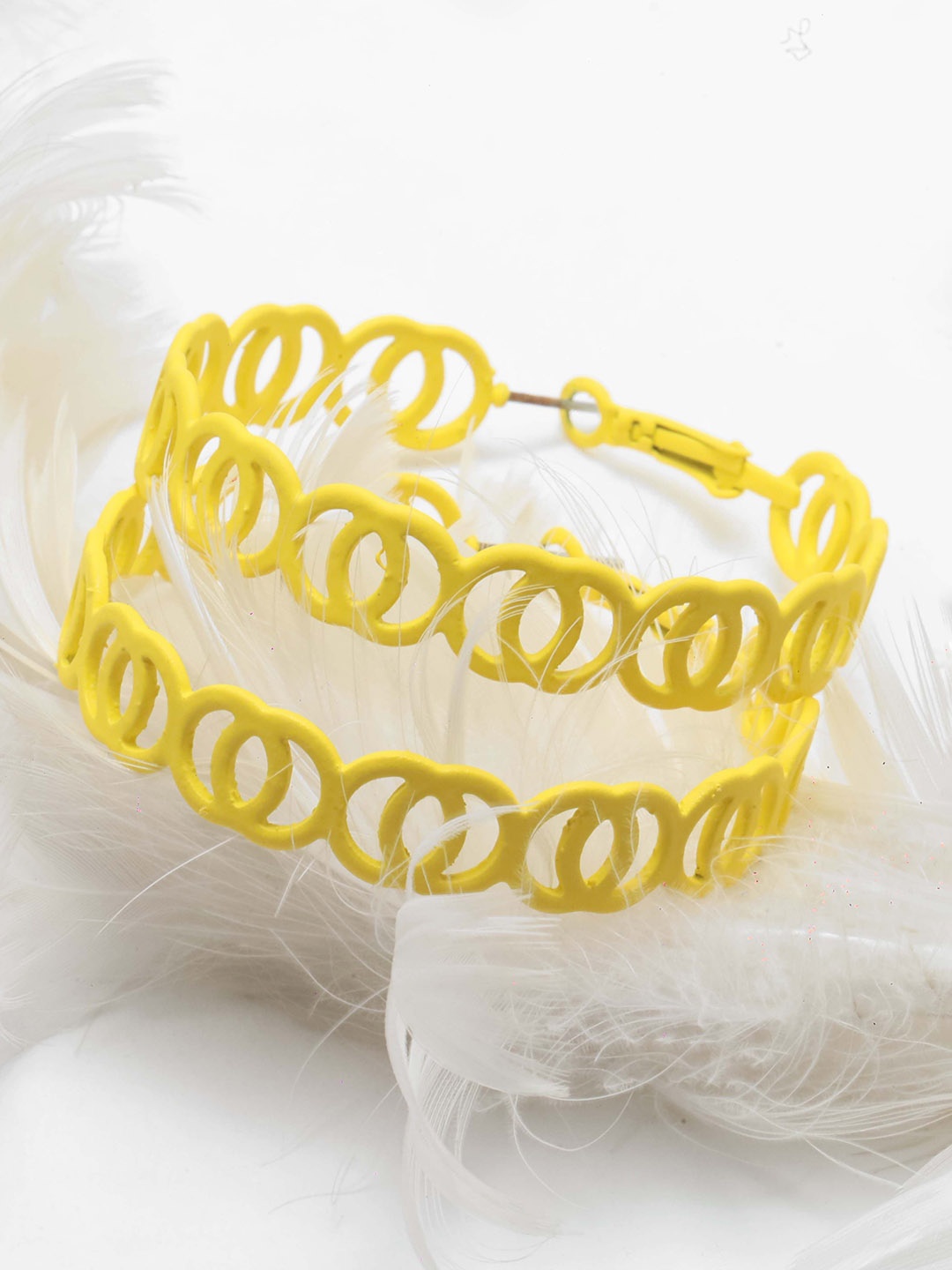 

Maansh Contemporary Ear Cuff Earrings, Yellow