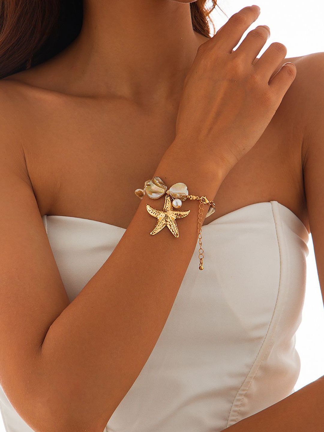 

StyleCast x Revolte Women Gold-Plated Charm Bracelet