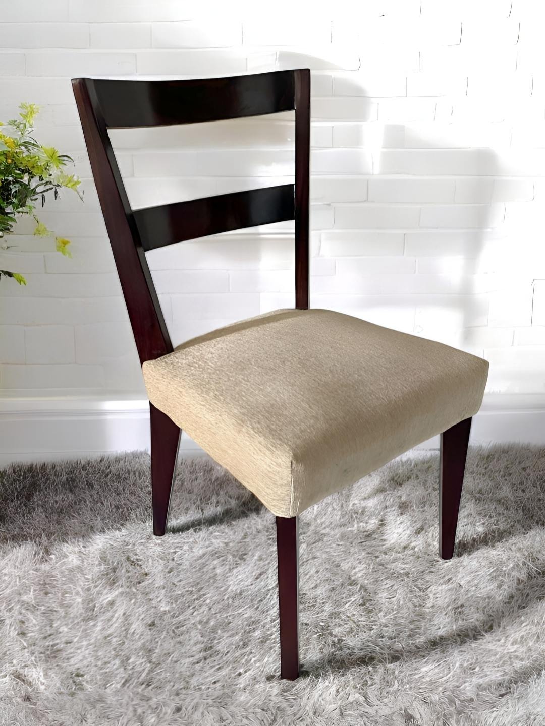 

Ikiriya Beige Wooded Dining Chair