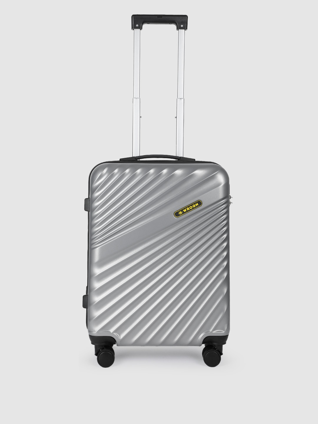 

WROGN Maverick 360 Degree Rotation Hard-Sided Cabin-Sized Trolley Bag - 44L, Silver
