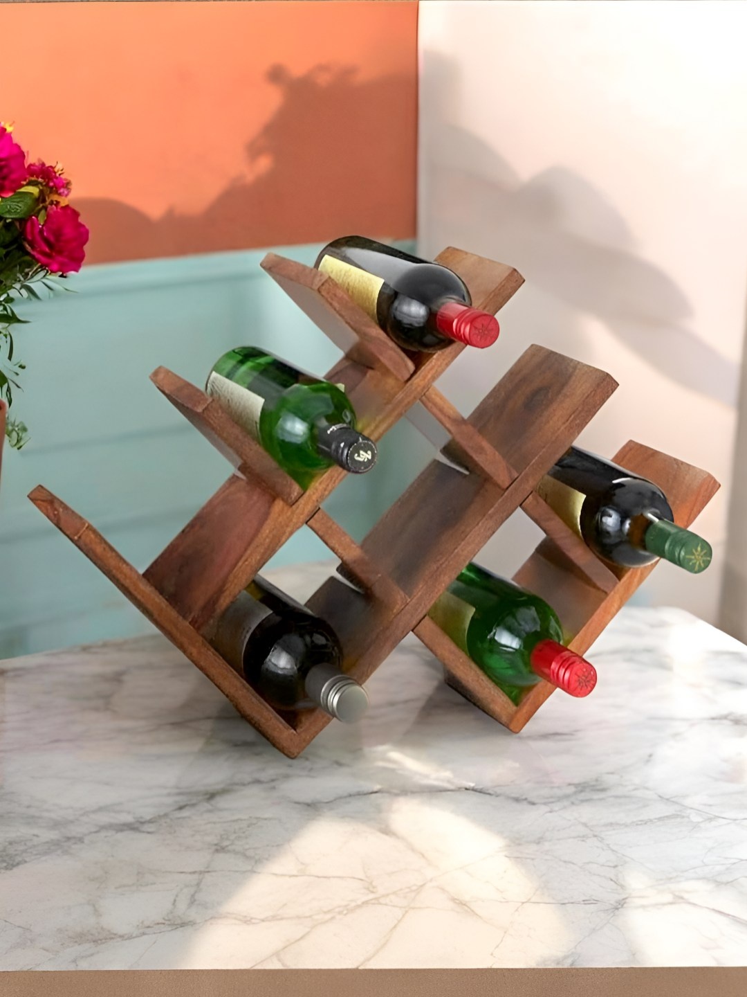 

Ikiriya Unisex Beige Wine Racks