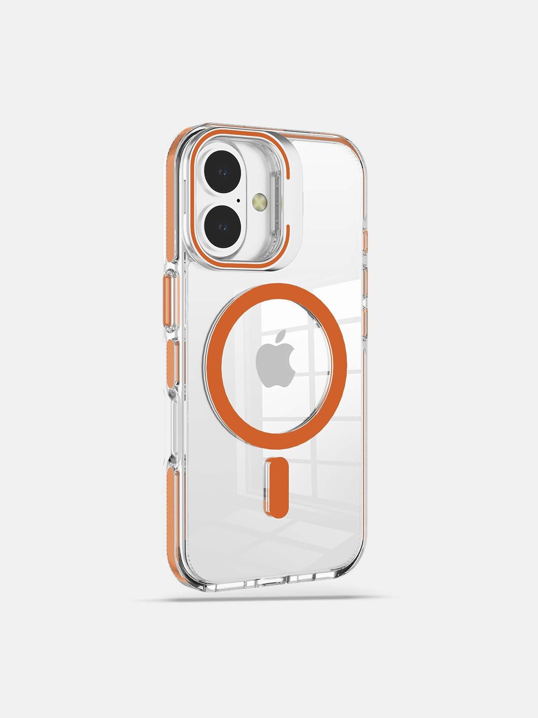 

macmerise Solid Printed iPhone 16 Bumper Case Mobile Accessories, Orange