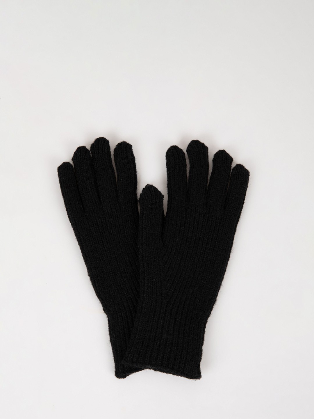 

DeFacto Women Acrylic Winter Gloves, Black