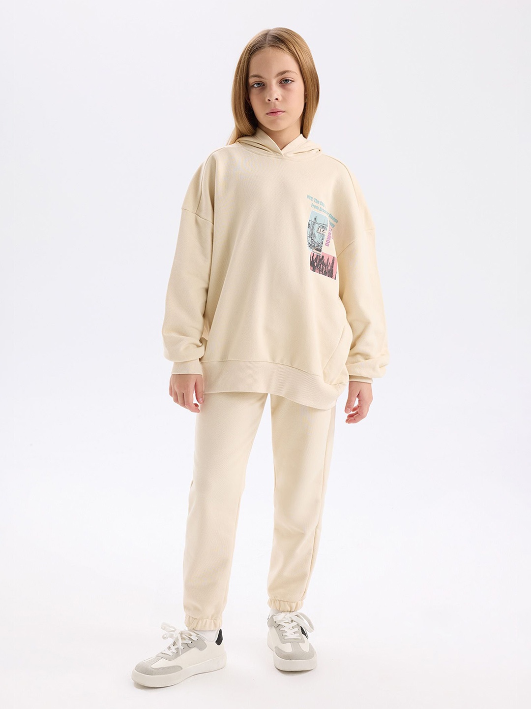 

DeFacto Girls Printed, Cream