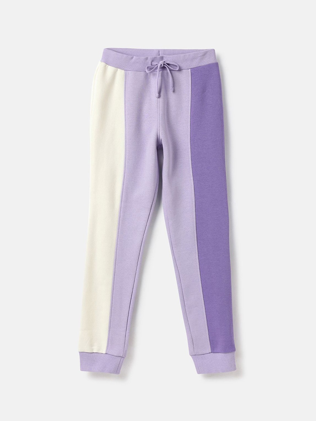 

United Colors of Benetton Infant Girls Colourblocked Joggers, Purple