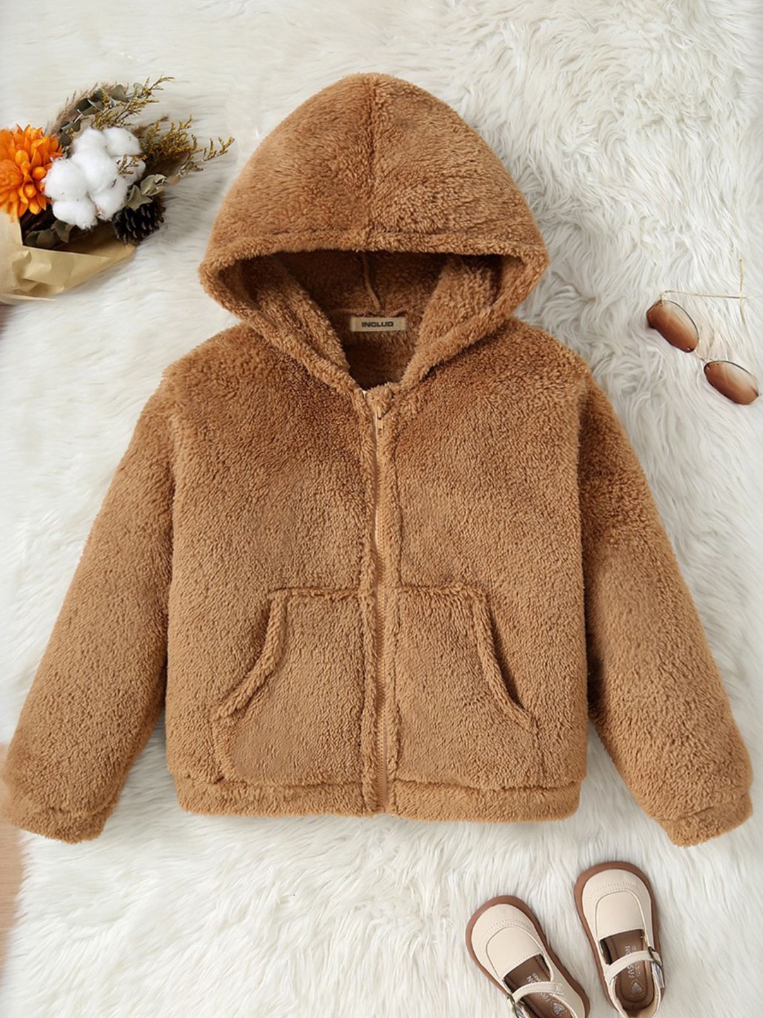 

INCLUD Boys Hooded Sweatshirt, Khaki