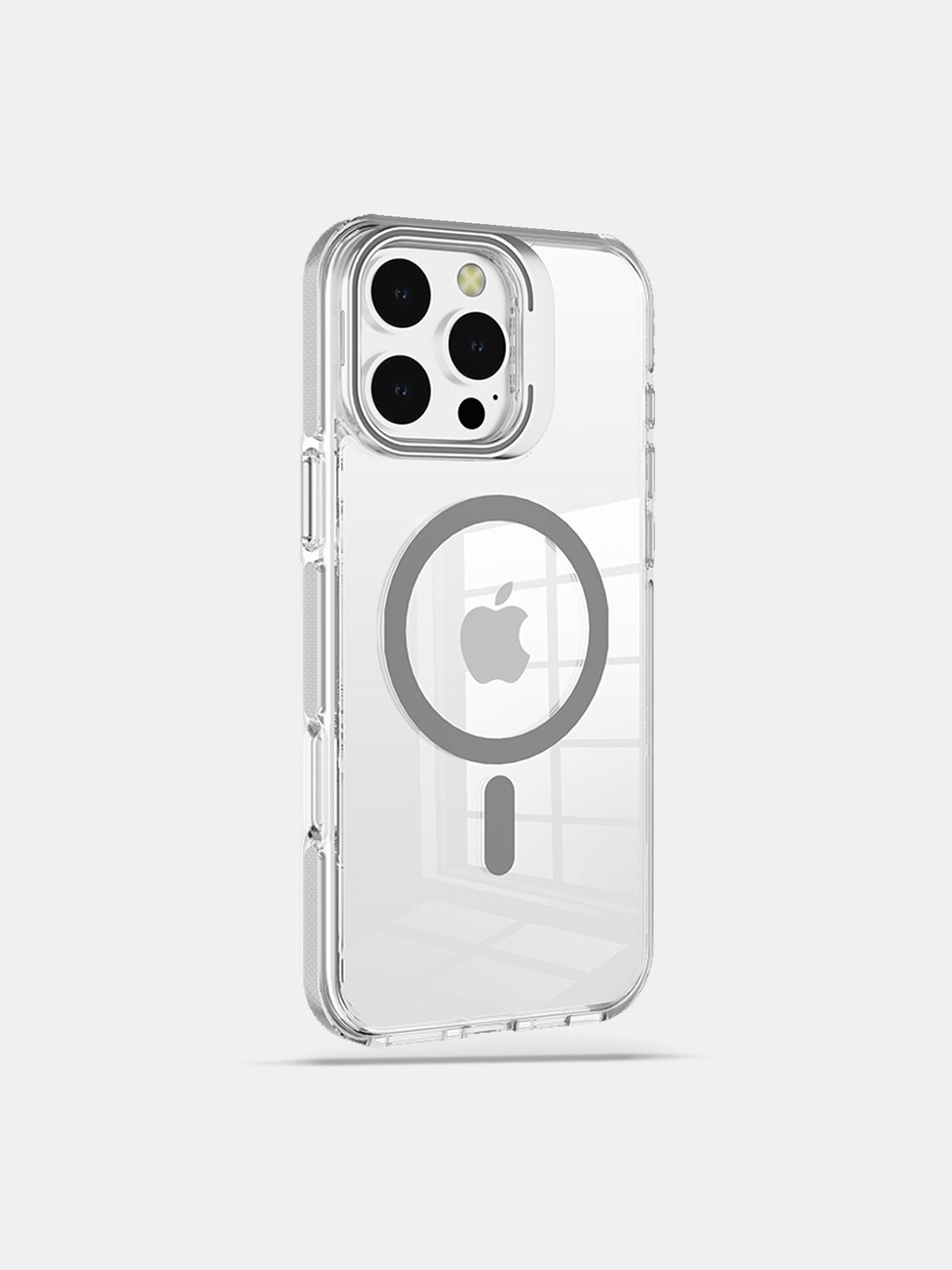 

macmerise Solid Printed iPhone 16 Pro Bumper Case Mobile Accessories, Grey