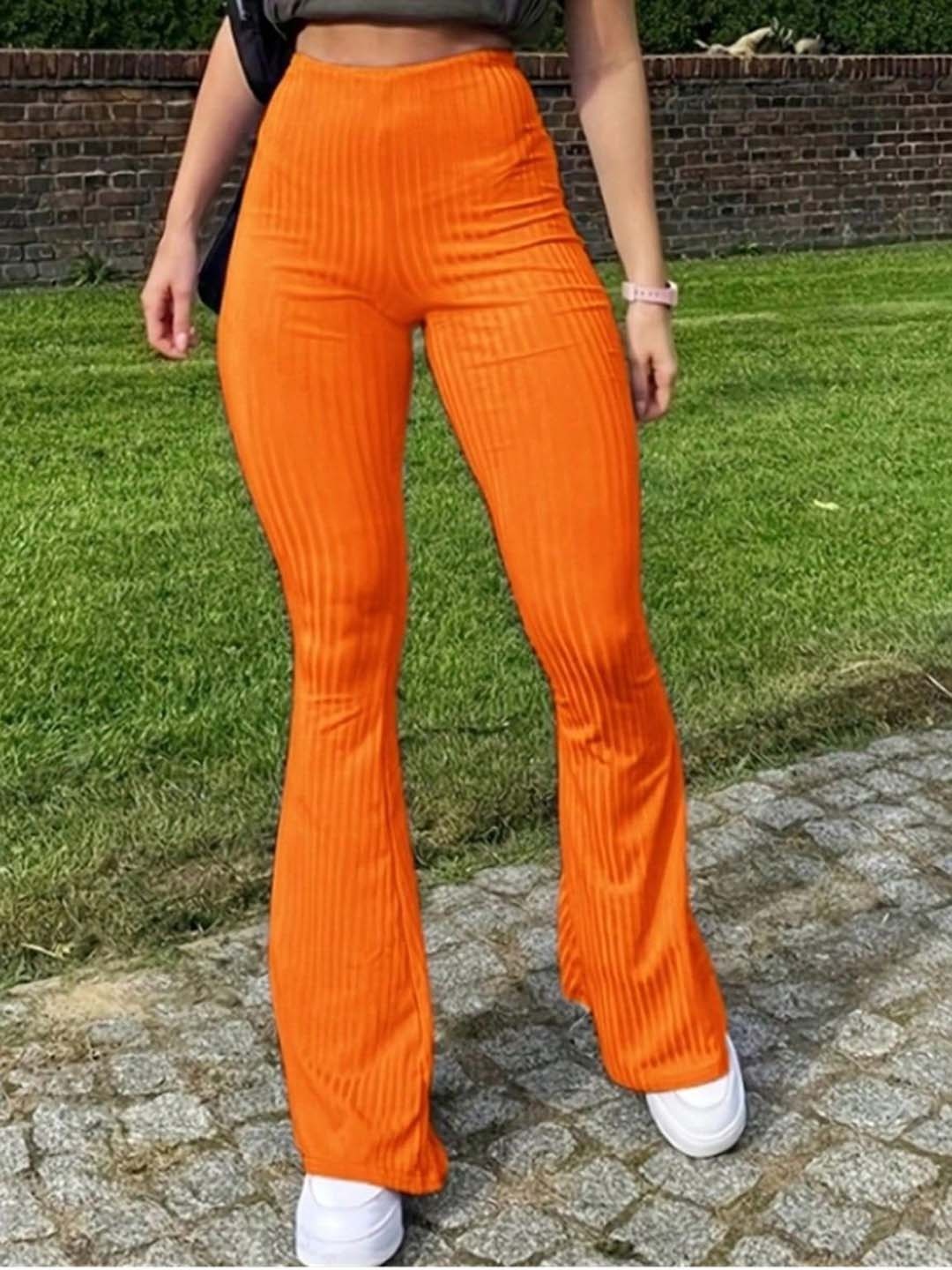 

StyleCast Women Flared Trousers, Orange